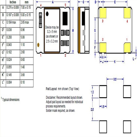 Pletronics晶振,TSA4晶振,石英晶体振荡器