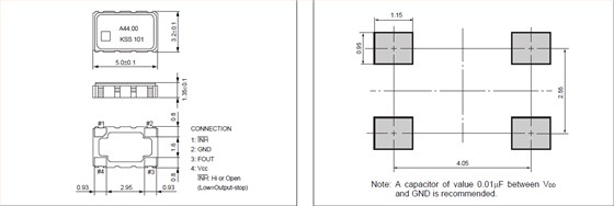 MFO-208F KC5032H 5032 4P CMOS