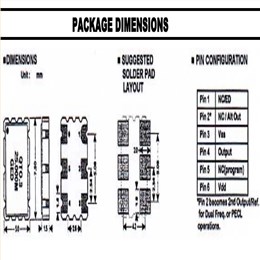 QTO-P.3CET-25.000MHz,PECL,25M,7050mm,GED可编程振荡器