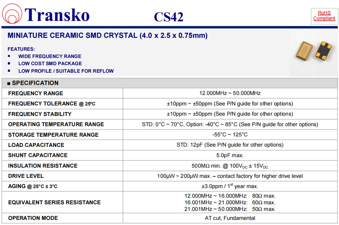 CS42规格