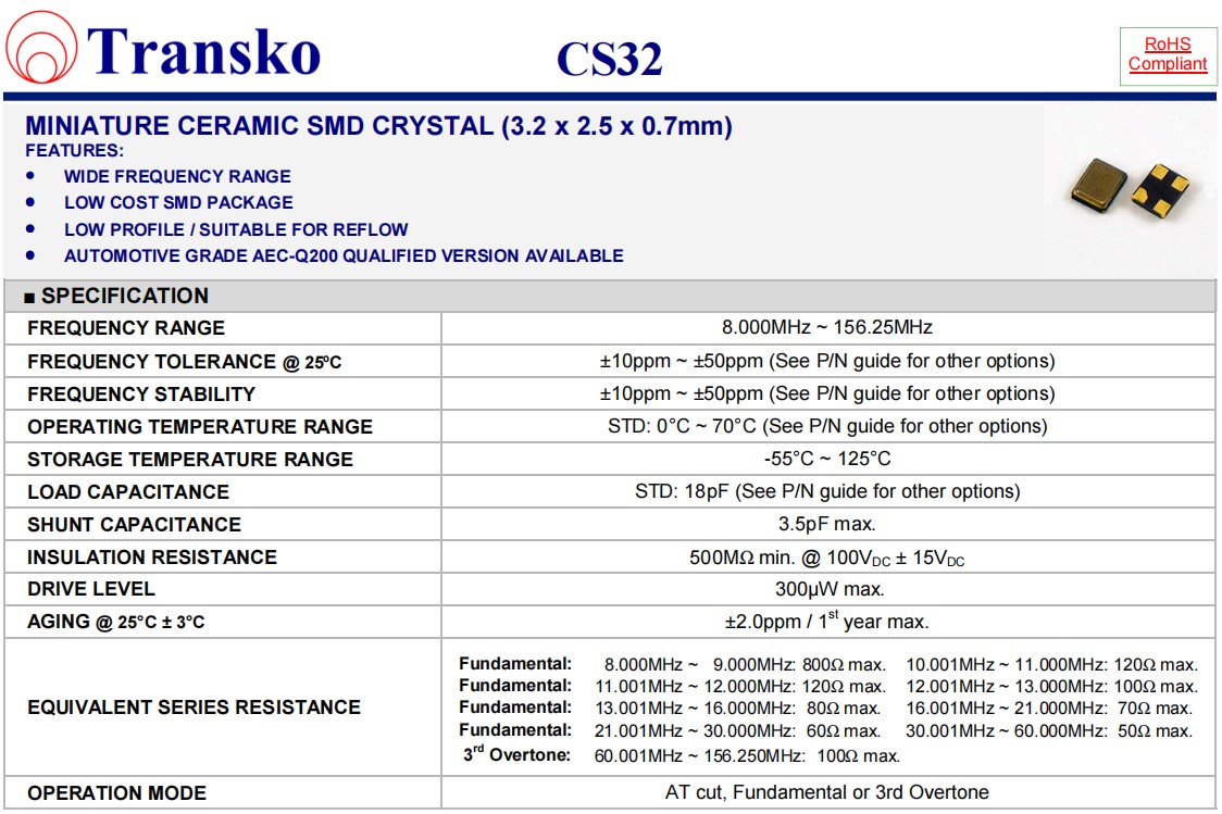 CS32规格