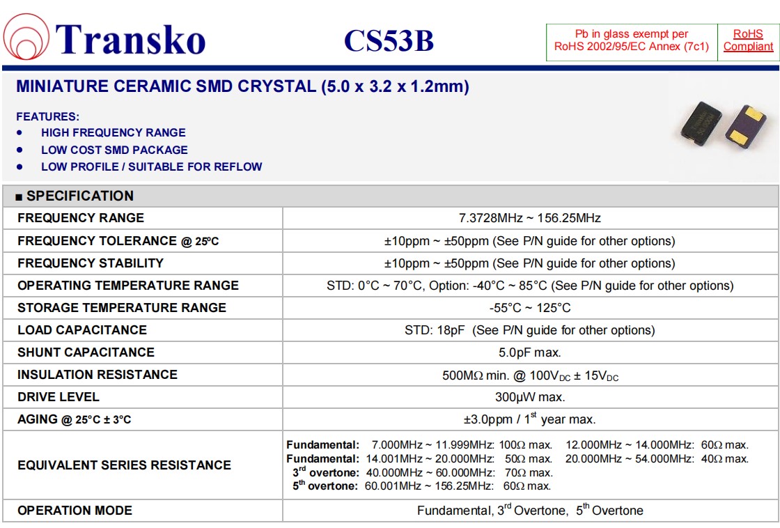 CS53B规格